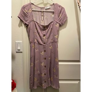 floral lavender hollister dress!
